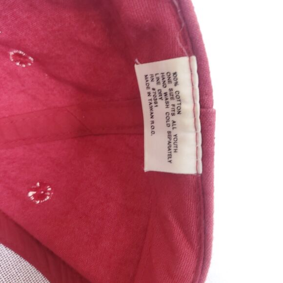 Vintage Disney Mickey Mouse Cap Snap Back Red Black Trucker Hat Big Star - Picture 8 of 8